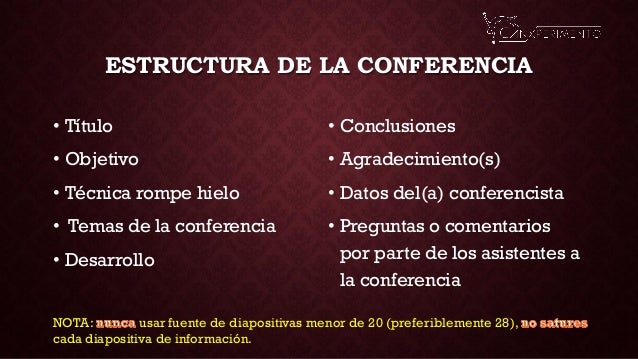 Construyendo una conferencia