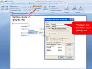 Del Rio Word Como se crea un formulario en word | PPTX