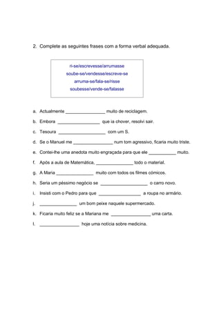 Como se escreve: sse ou se? | PDF