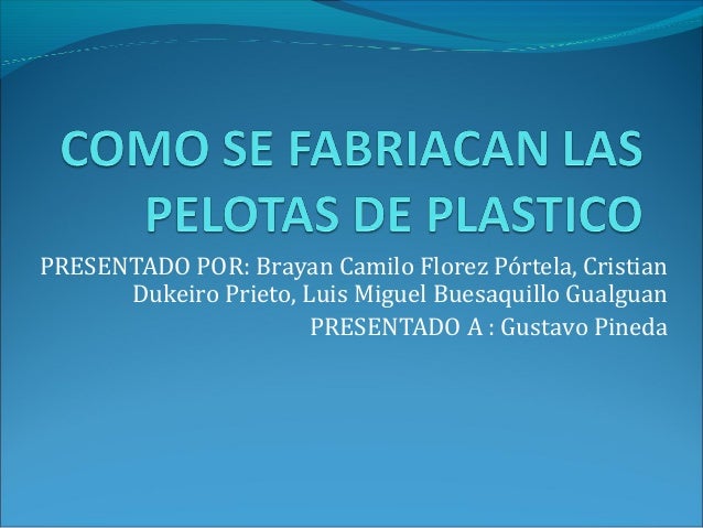 tipos de pelotas de plastico