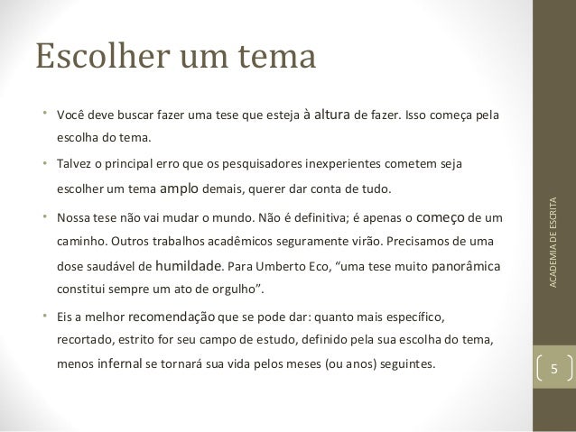 Como elaborar uma tese Como elaborar uma tese