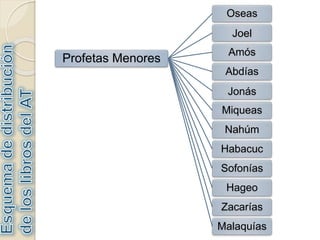 Profetas Menores
Oseas
Joel
Amós
Abdías
Jonás
Miqueas
Nahúm
Habacuc
Sofonías
Hageo
Zacarías
Malaquías
 