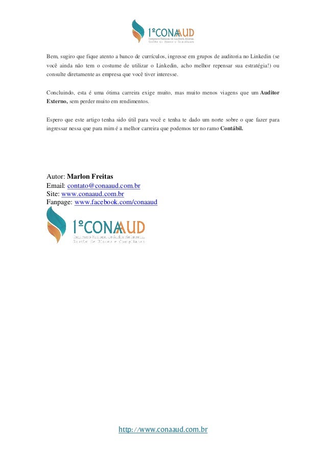 Artigo auditoria interna