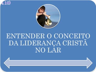 ENTENDER O CONCEITO
DA LIDERANÇA CRISTÃ
NO LAR
 