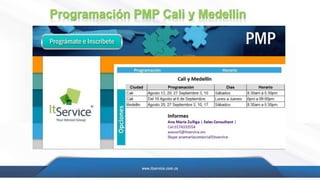 Programación PMP Cali y Medellin
 