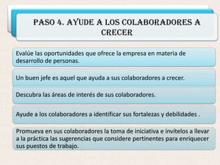 Cómo Ser un Buen Jefe en 12 pasos | PDF