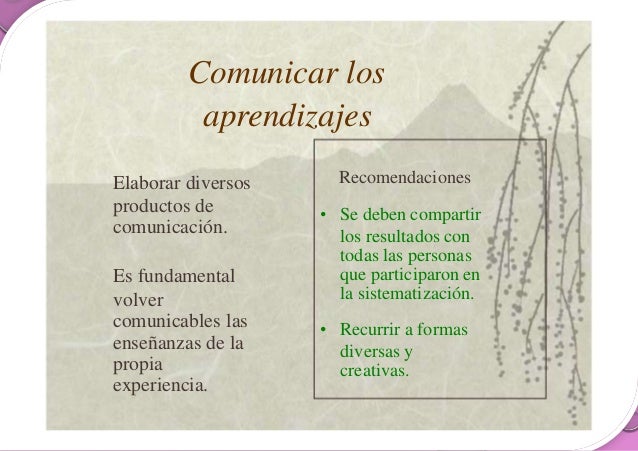 Como sistematizar según Oscar Jara