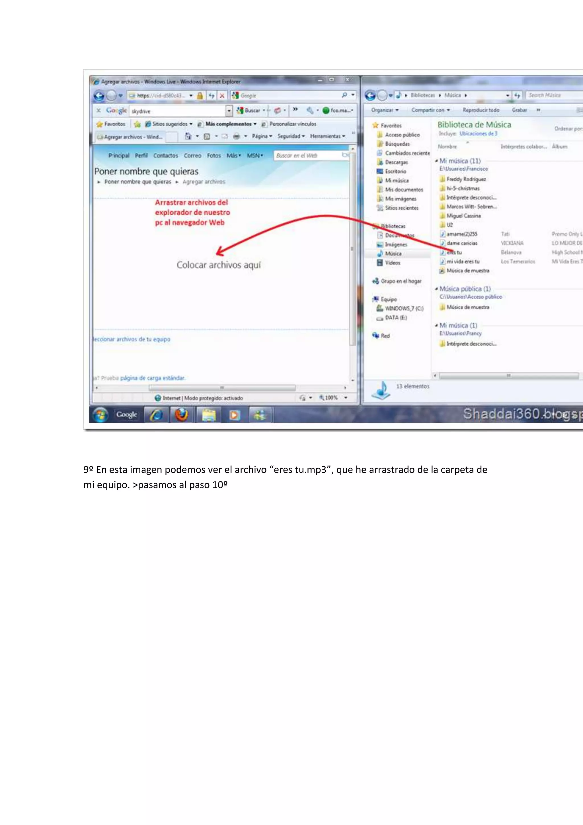 Como subir documentos en google.