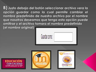 Como subir una actividad o tarea a moodle