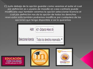 Como subir una actividad o tarea a moodle