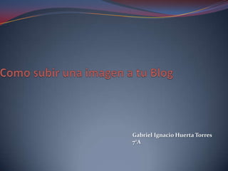 Gabriel Ignacio Huerta Torres
7°A
 