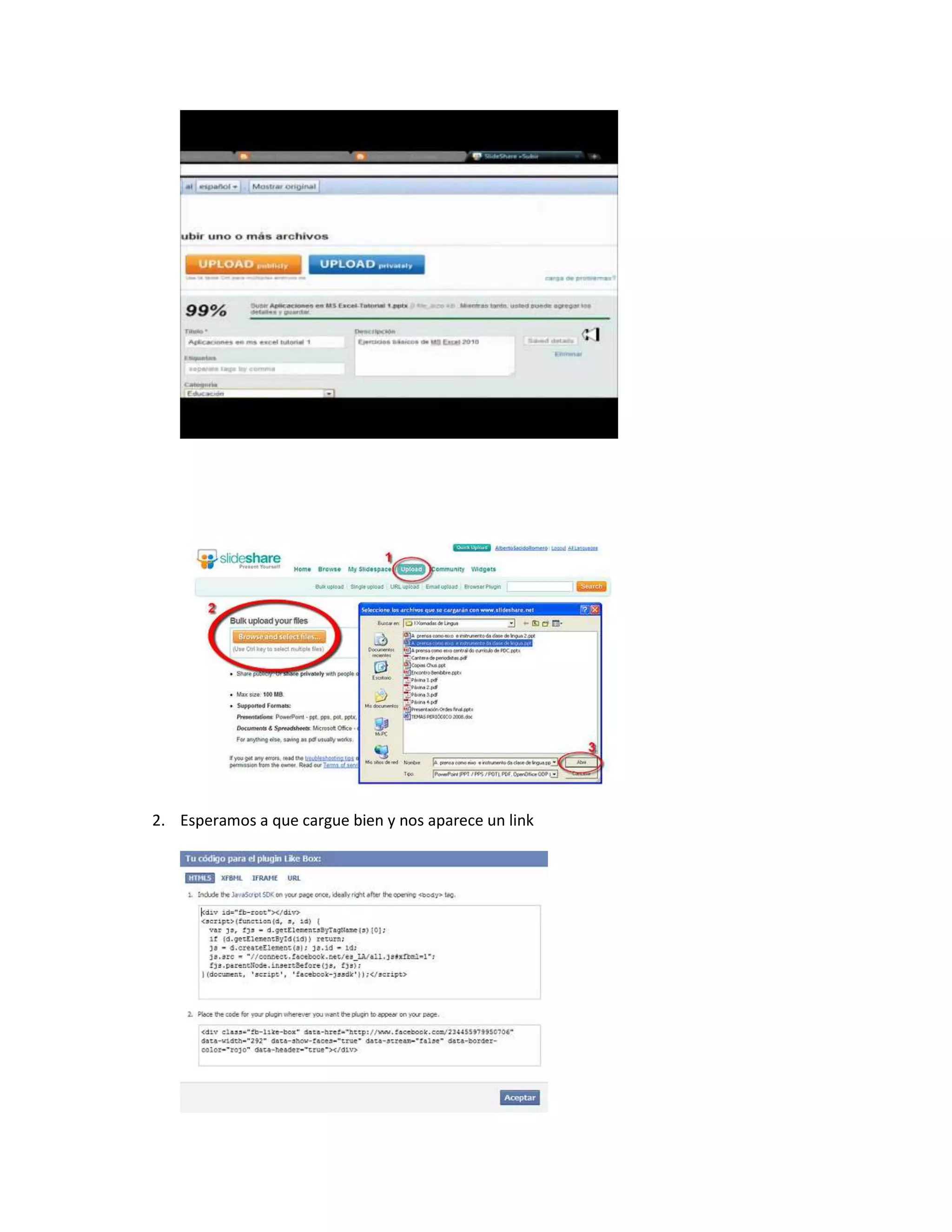 2. Esperamos a que cargue bien y nos aparece un link
 