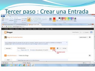 Tercer paso : Crear una Entrada
 