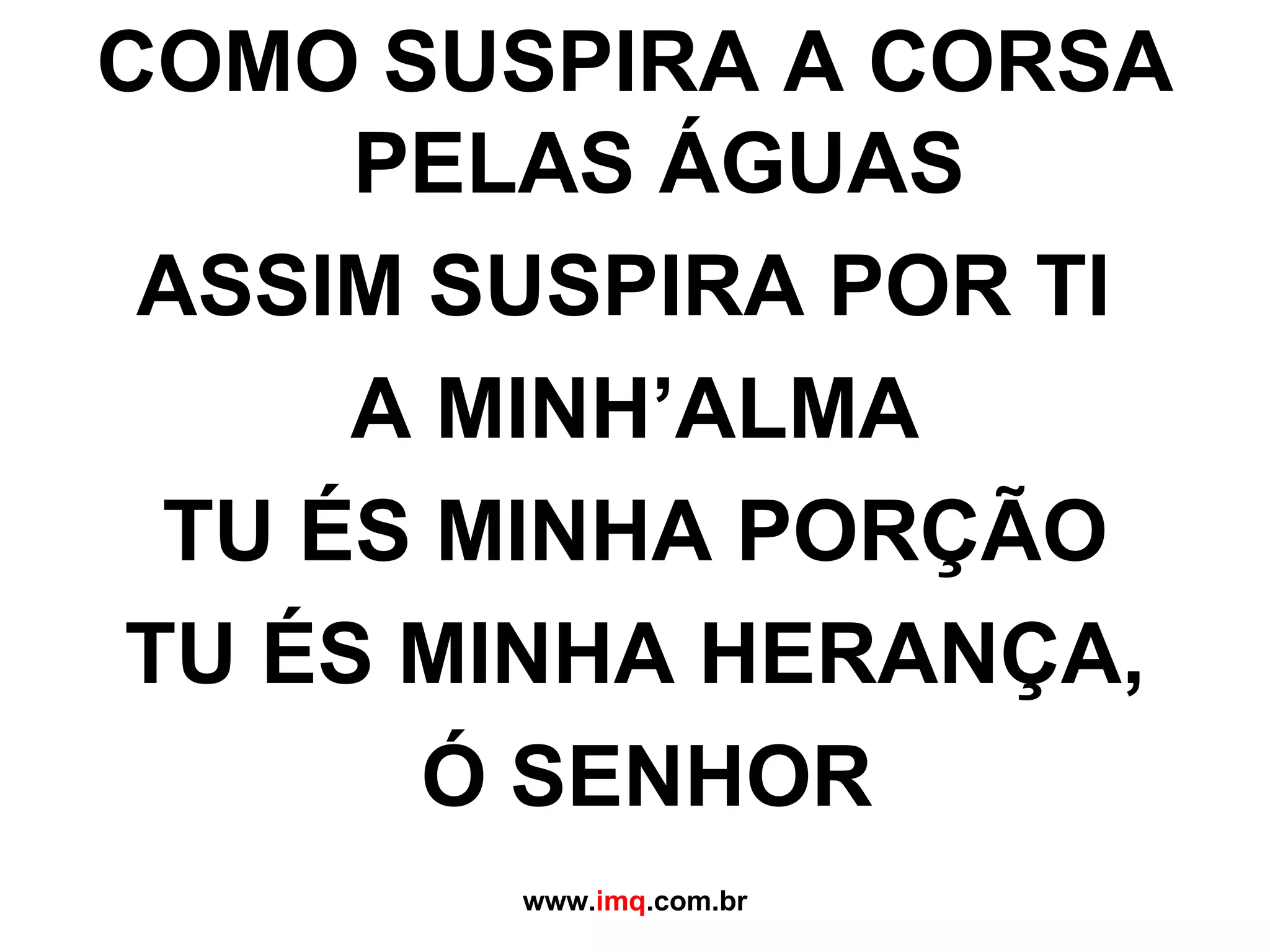 Como suspira a corsa pelas águas | PPT | Download Gratuito