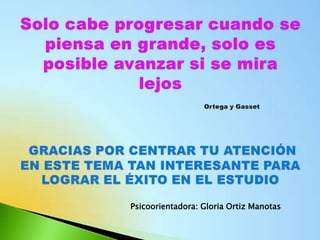 Psicoorientadora: Gloria Ortiz Manotas
 