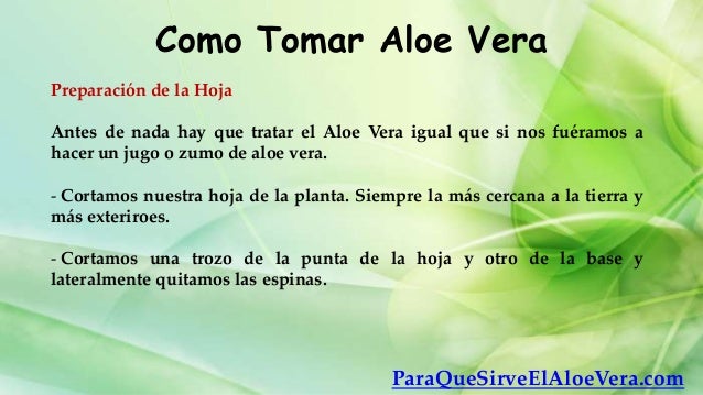 Jugo de Aloe Vera y naranja – Chef Stefano Barbato