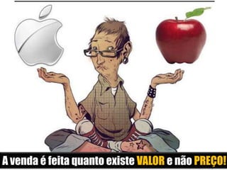 A venda é feita quanto existe VALOR e não PREÇO!

 