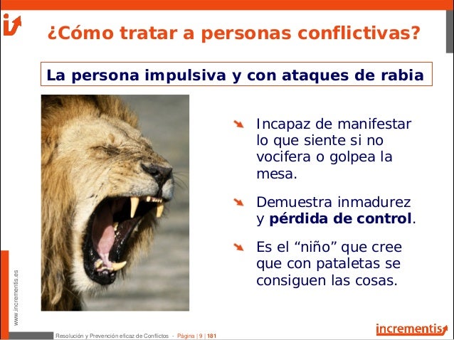 Como tratar a PERSONAS potencialmente CONFLICTIVAS