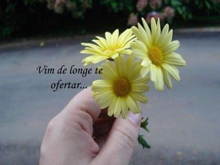 Vim de longe te
ofertar...
 