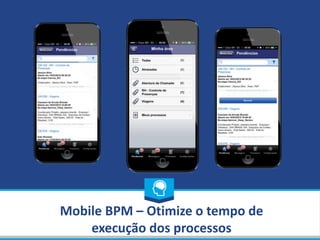 Mobile BPM – Otimize o tempo de
execução dos processos
 