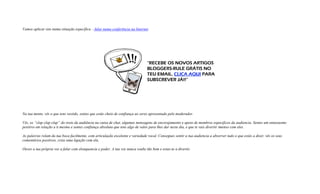 Vamos aplicar isto numa situação específica – falar numa conferência na Internet.
Na tua mente, vês o que tens vestido, sentes que estás cheio de confiança ao seres apresentado pelo moderador.
Vês, os “clap clap clap” do resto da audiência na caixa de chat, algumas mensagens de encorajamento e apoio de membros especificos da audiencia. Sentes um entusiasmo
positivo em relação a ti mesmo e sentes confiança absoluta que tens algo de valor para lhes dar neste dia, e que te vais divertir imenso com eles.
As palavras rolam da tua boca facilmente, com articulação excelente e variedade vocal. Consegues sentir a tua audiencia a absorver tudo o que estás a dizer, vês os seus
comentários positivos, crias uma ligação com ela.
Ouves a tua própria voz a falar com elouquencia e poder. A tua voz nunca soube tão bem e estas-te a divertir.
 