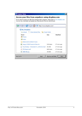 Prof. A/P Paola Bruccoleri Noviembre 2010 4 
 