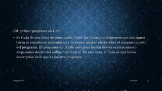 Como usar el lenguaje c++ | PPTX