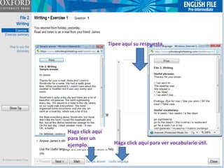 Tipee aquí su respuesta.




Haga click aquí
para leer un
ejemplo.            Haga click aquí para ver vocabulario útil.
 