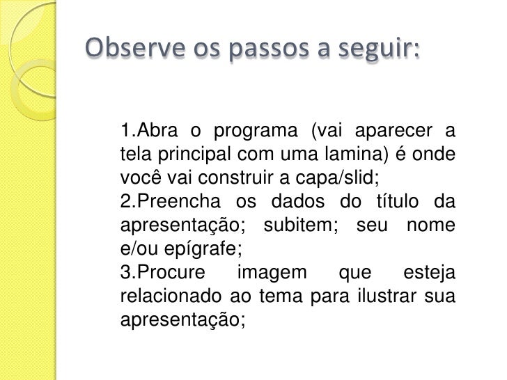 Como usar o power point