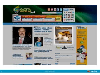 40   material conﬁdencial
                            Sistema de Publicidade para Mídias Sociais
 