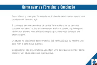 Como usar palavras e titulos para aumentar a sua conversão