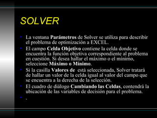Como Usar Solver De Excel | PPS