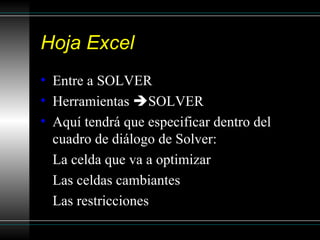 Como Usar Solver De Excel | PPS