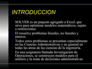 Como Usar Solver De Excel | PPS