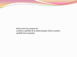 Como utilizar sql en visual basic 6 | PPT