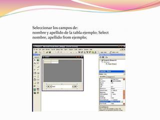 Como utilizar sql en visual basic 6 | PPTX