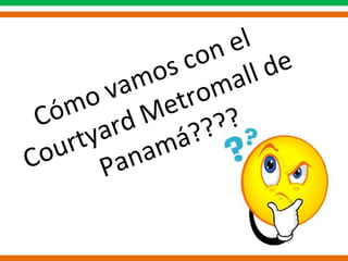 Cómo vamos con el  Courtyard Metromall de Panamá???? 