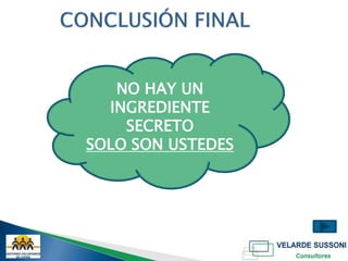 NO HAY UN
  INGREDIENTE
    SECRETO
SOLO SON USTEDES
 