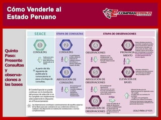 QUINTO: Revise las Bases, presente Consultas y observaciones
 