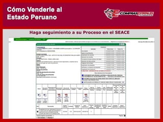 Haga seguimiento a su Proceso en el SEACE
 
