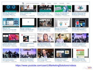 https://www.youtube.com/user/LIMarketingSolutions/videos
 
