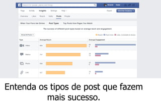 Entenda os tipos de post que fazem mais sucesso.  
