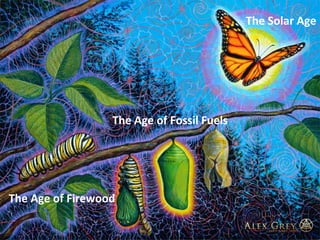 The Age of Firewood
The Age of Fossil Fuels
The Solar Age
 