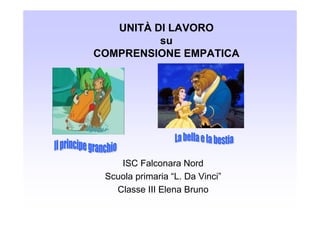 UNITÀ DI LAVORO
su
COMPRENSIONE EMPATICA
ISC Falconara Nord
Scuola primaria “L. Da Vinci”
Classe III Elena Bruno
 