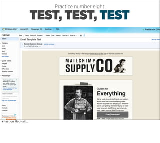 Practice number eight

                       TEST, TEST, TEST




+ test on Hotmail...
 