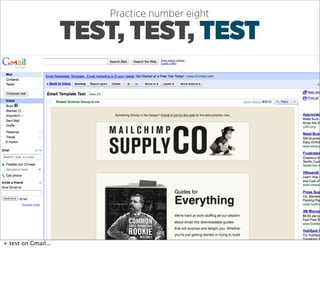 Practice number eight

                     TEST, TEST, TEST




+ test on Gmail...
 