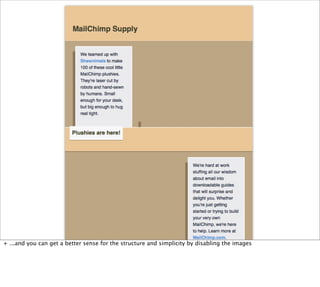 + ...and you can get a better sense for the structure and simplicity by disabling the images
 