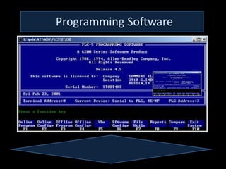  Programming software provides
tools to assist a programmer in
writing computer programs and
software       using    different
programming languages in a more
convenient way.

 Computer programs can be
compiler, debuggers, interpreters
and text editors.
 