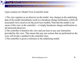 The MVC (Model–View–Controller) Design Pattern Slides on SlideShare are ...