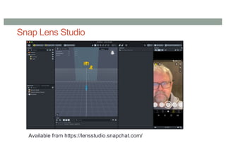 Snap Lens Studio
Available from https://lensstudio.snapchat.com/
 